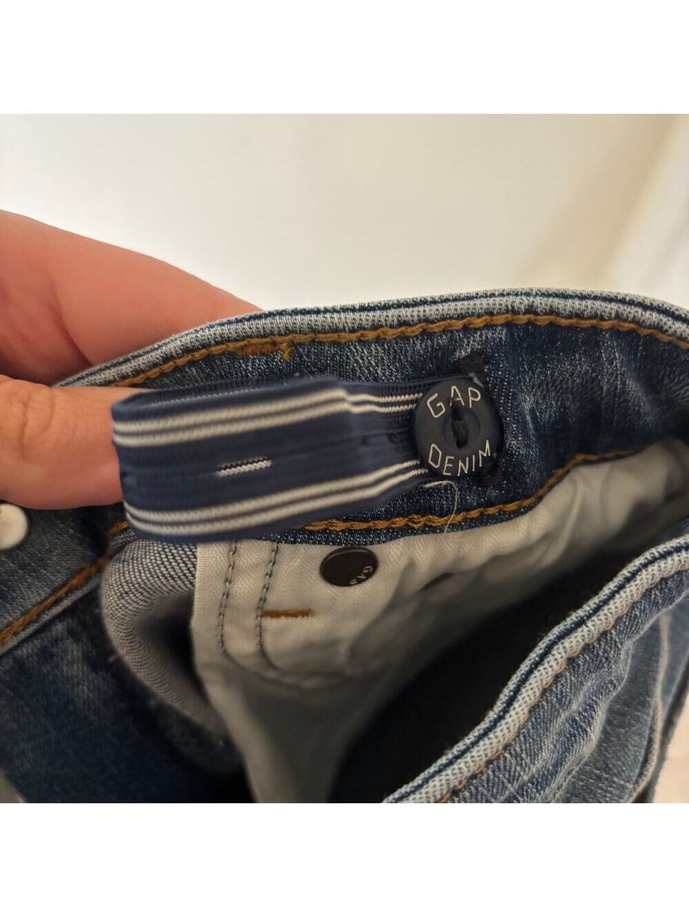 Gap Teen NWT Girls' Sky High Skinny Ankle Dark Wash Jeans Adjustable Waist 16 - Picture 7 of 10